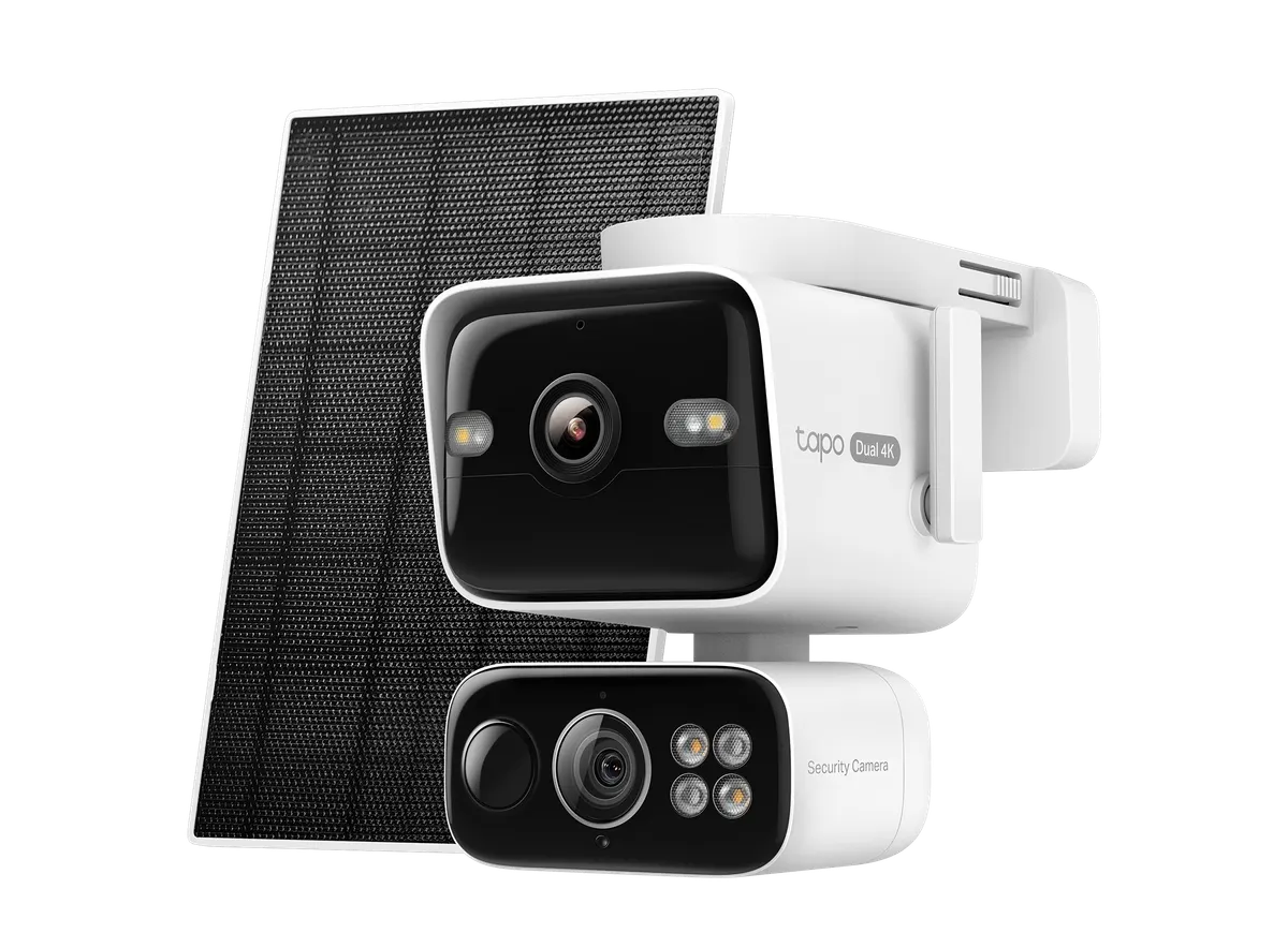 TP-Link Tapo C675D solar-powered dual-lens pan/tilt camera kit
